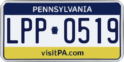 PA license plate LPP0519