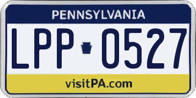 PA license plate LPP0527