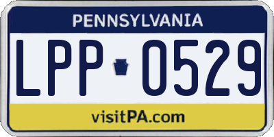 PA license plate LPP0529