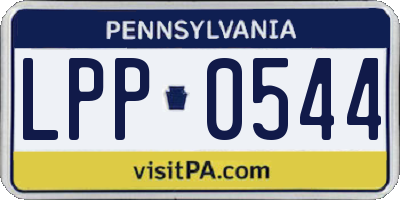 PA license plate LPP0544