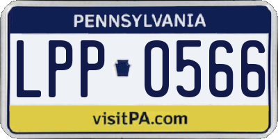 PA license plate LPP0566