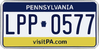 PA license plate LPP0577