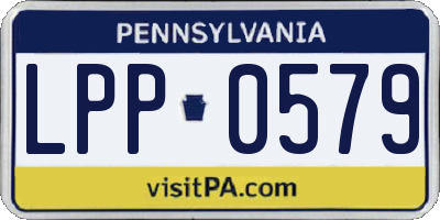 PA license plate LPP0579