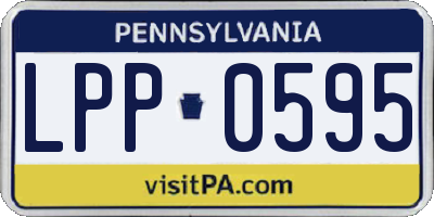 PA license plate LPP0595