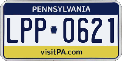 PA license plate LPP0621