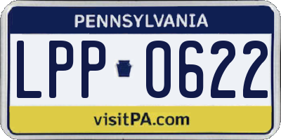 PA license plate LPP0622