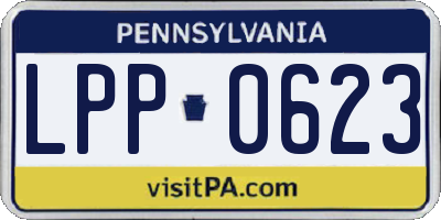 PA license plate LPP0623