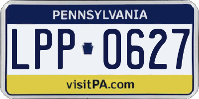 PA license plate LPP0627