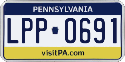 PA license plate LPP0691