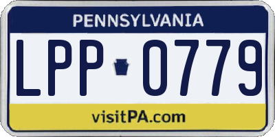 PA license plate LPP0779