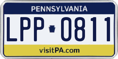 PA license plate LPP0811