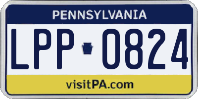 PA license plate LPP0824