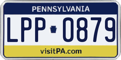 PA license plate LPP0879