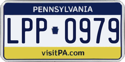 PA license plate LPP0979