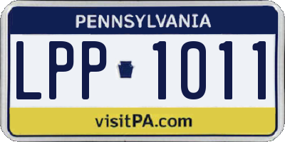 PA license plate LPP1011