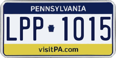 PA license plate LPP1015