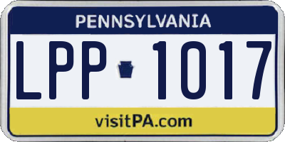 PA license plate LPP1017