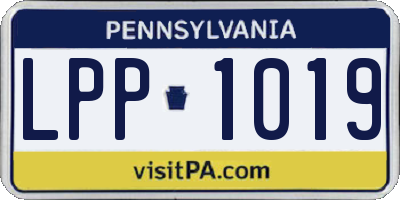 PA license plate LPP1019