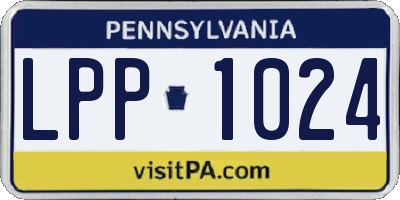 PA license plate LPP1024