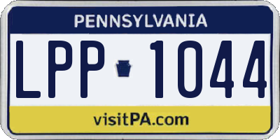 PA license plate LPP1044