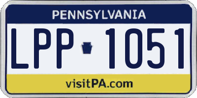 PA license plate LPP1051