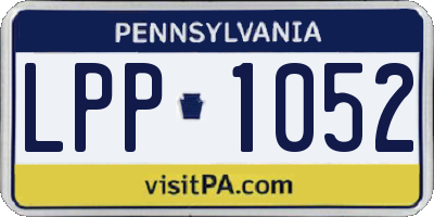 PA license plate LPP1052