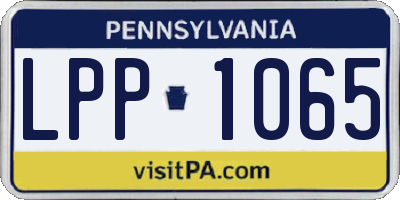 PA license plate LPP1065