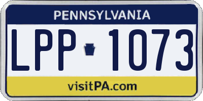 PA license plate LPP1073