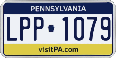 PA license plate LPP1079