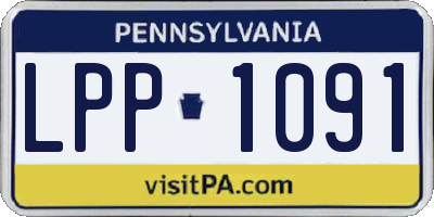 PA license plate LPP1091