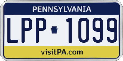 PA license plate LPP1099