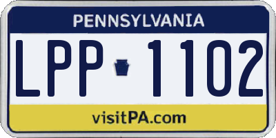 PA license plate LPP1102