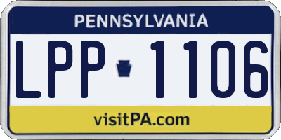 PA license plate LPP1106
