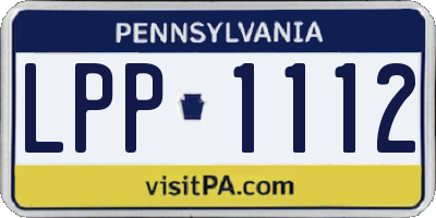 PA license plate LPP1112