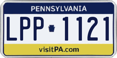 PA license plate LPP1121