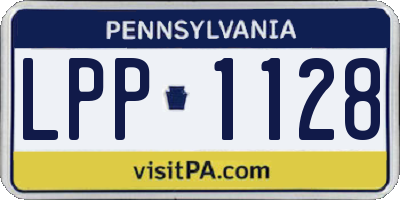 PA license plate LPP1128