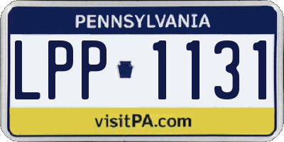 PA license plate LPP1131
