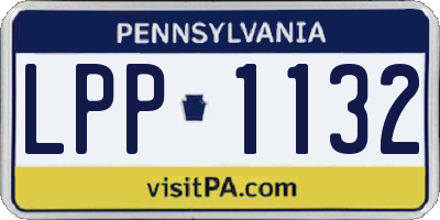 PA license plate LPP1132