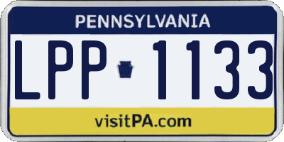 PA license plate LPP1133