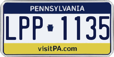 PA license plate LPP1135