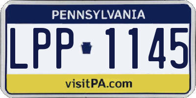 PA license plate LPP1145