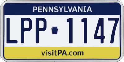 PA license plate LPP1147
