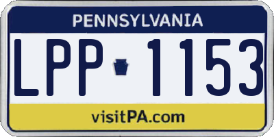 PA license plate LPP1153