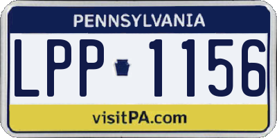 PA license plate LPP1156