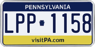 PA license plate LPP1158