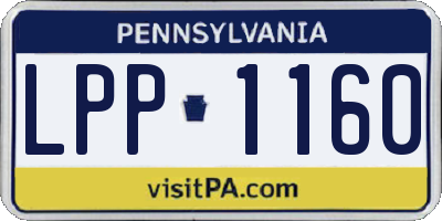 PA license plate LPP1160