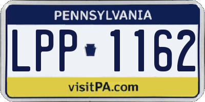 PA license plate LPP1162