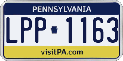 PA license plate LPP1163