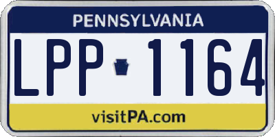 PA license plate LPP1164