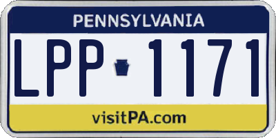 PA license plate LPP1171